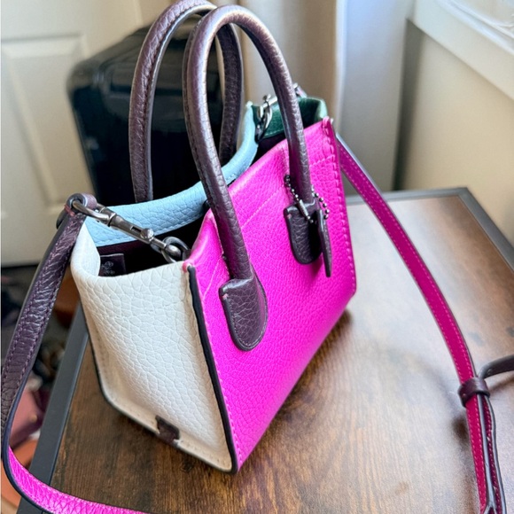 Coach Handbags - Coach Cashin Carry Mini Colourblock Pebble Leather Crossbody-Practically Perfect